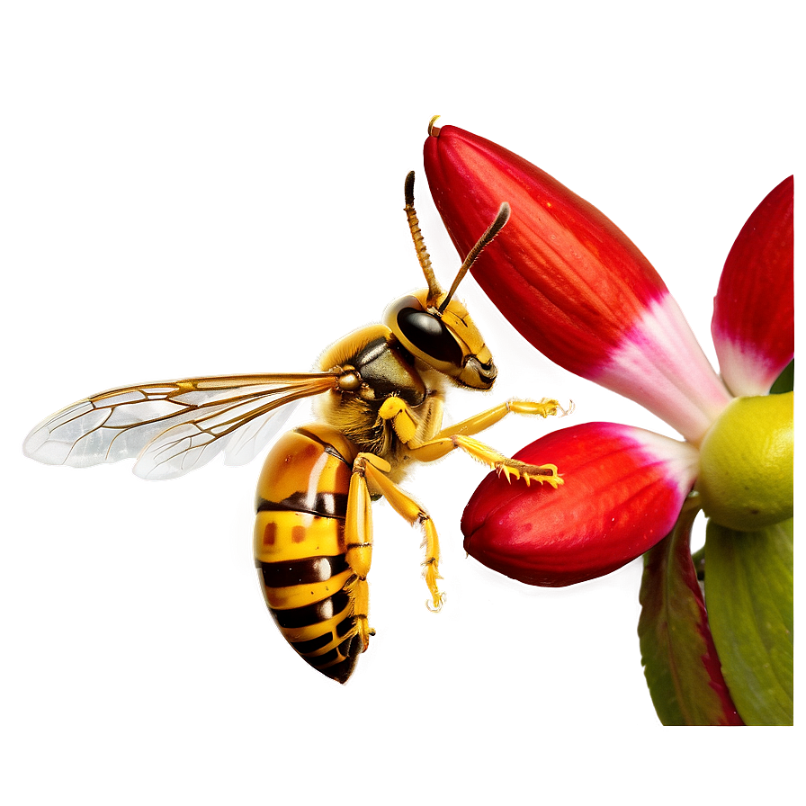 Hornet On Flower Png Qxq3 PNG