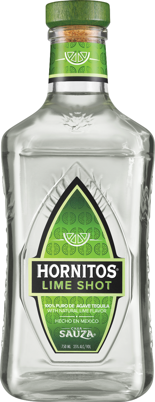 Hornitos Lime Shot Tequila Bottle PNG