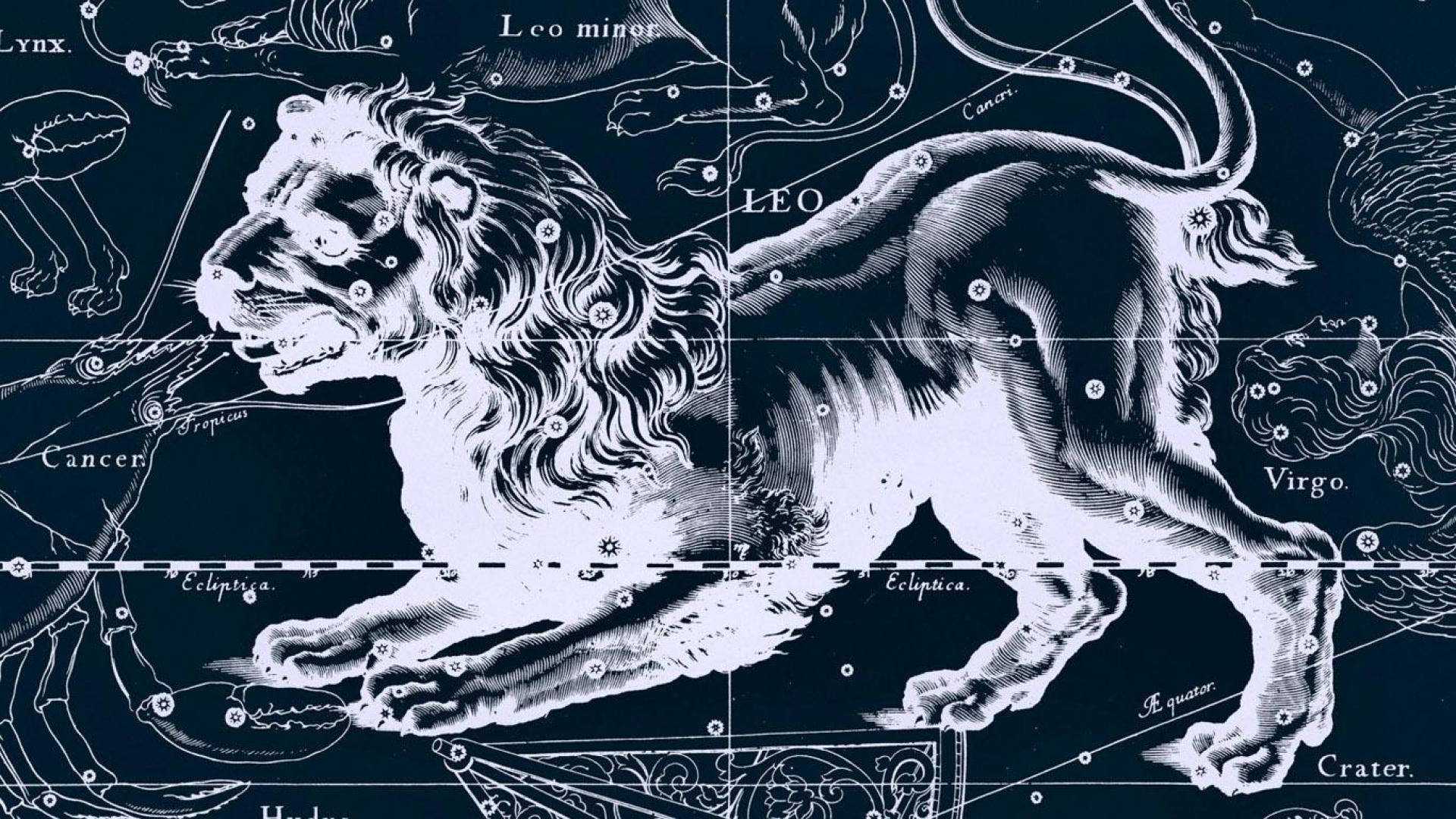 Horoscope Map Of Leo Wallpaper
