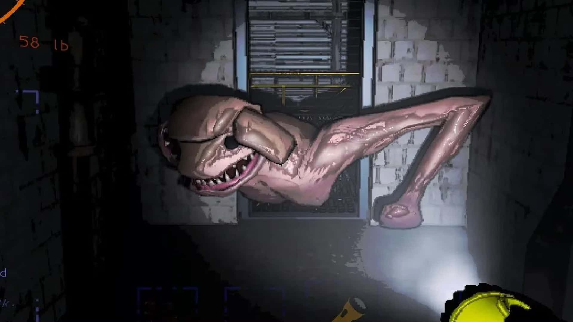 Horrific Creature In Dark Corridor Wallpaper