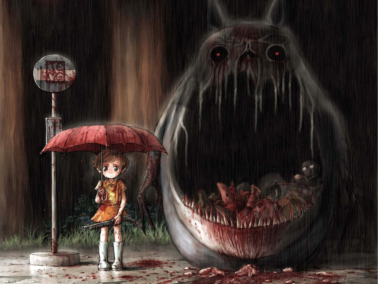 Fear brings forth a darker form of Anime" Wallpaper
