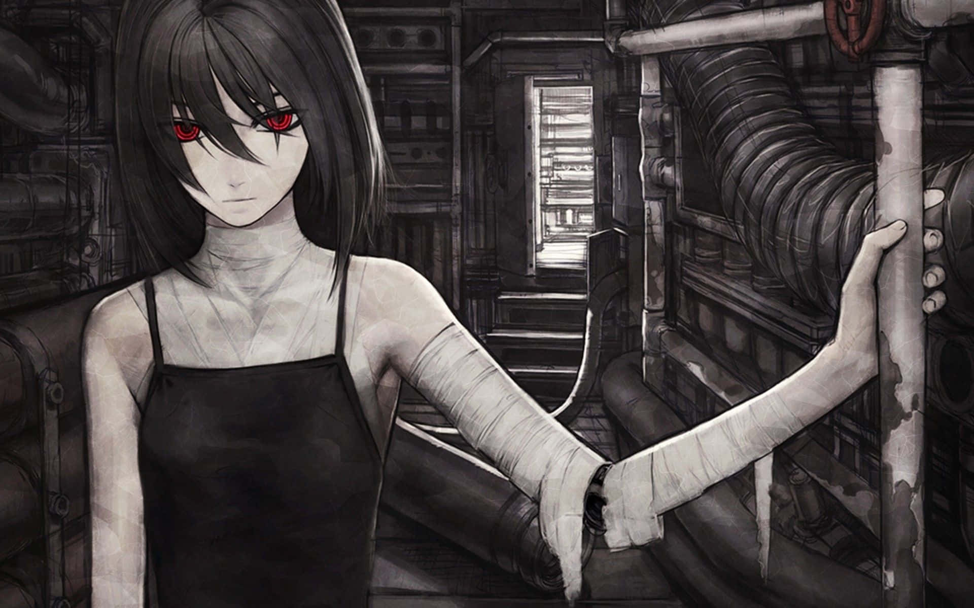 Unholy fear awaits in this horror anime" Wallpaper
