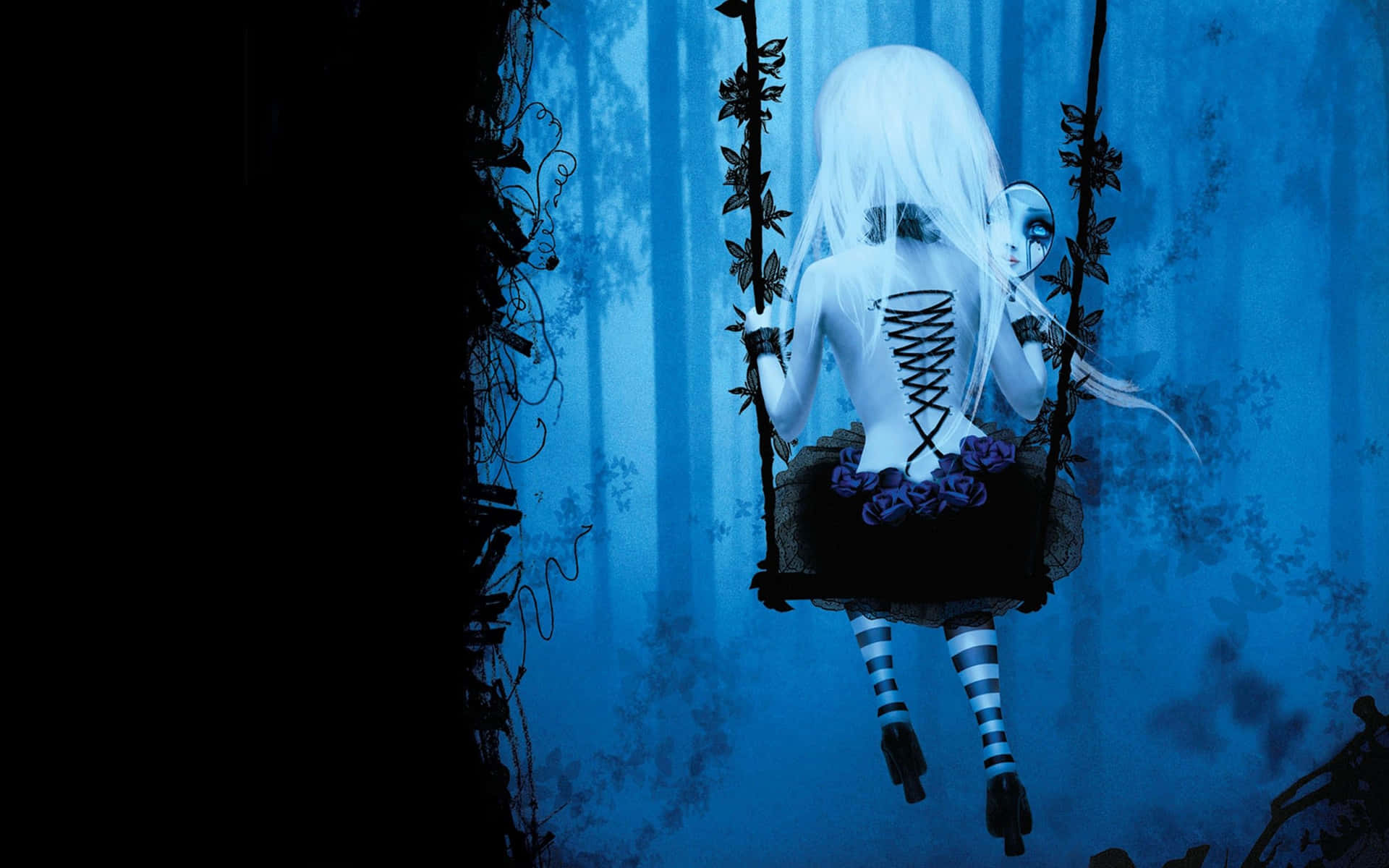 Step into the dark with horror anime Wallpaper