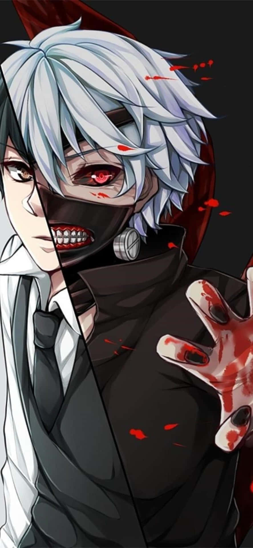 Don't be scared, it's just a horror anime boy! Wallpaper
