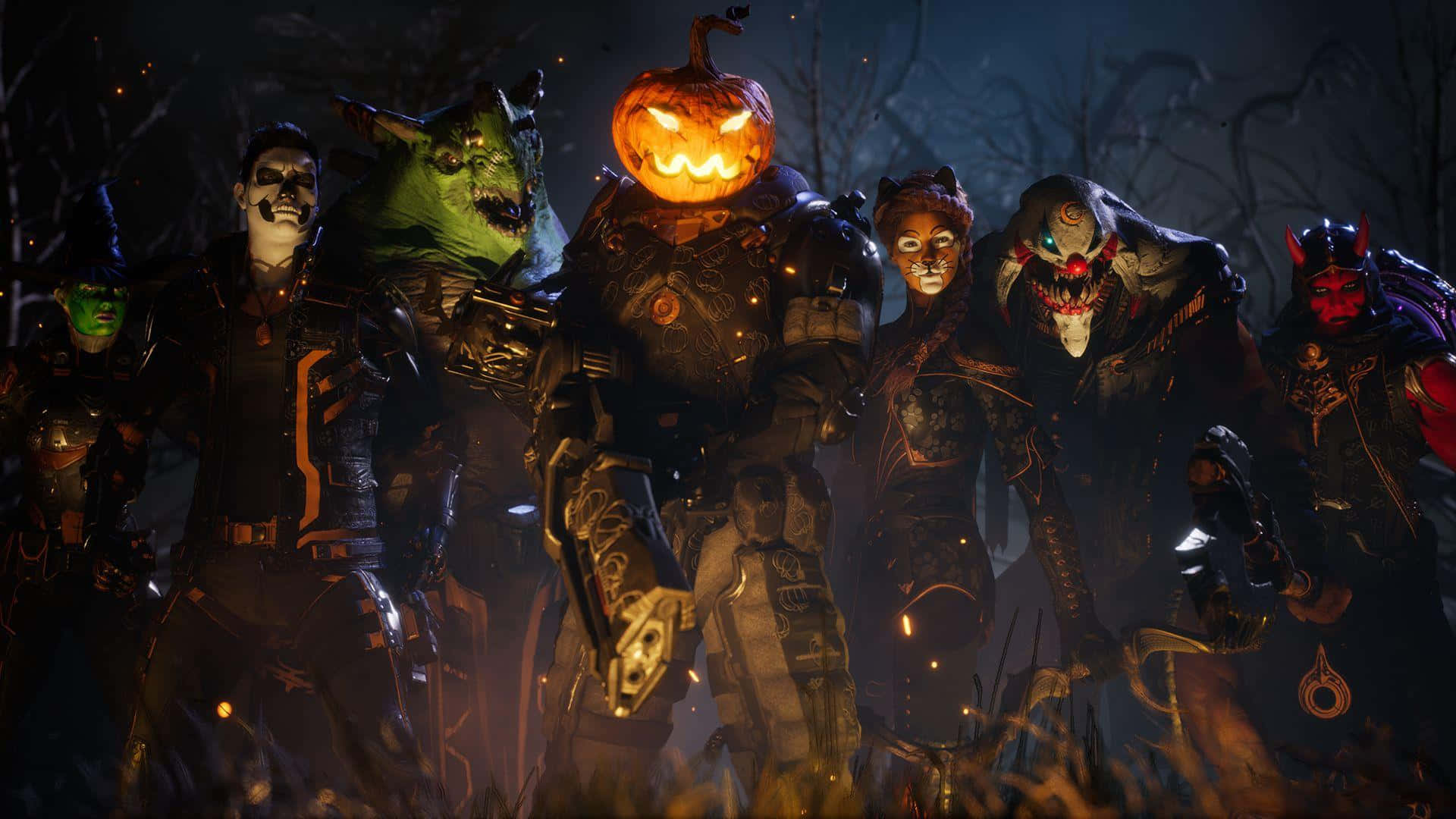 Get scared this Halloween with a horror costume! Wallpaper