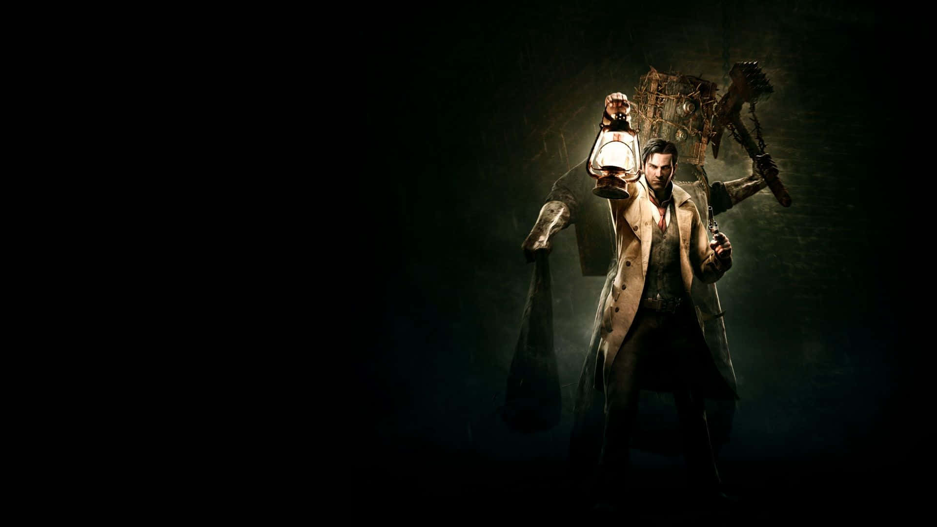 A spine-chilling scene from a horror game Wallpaper