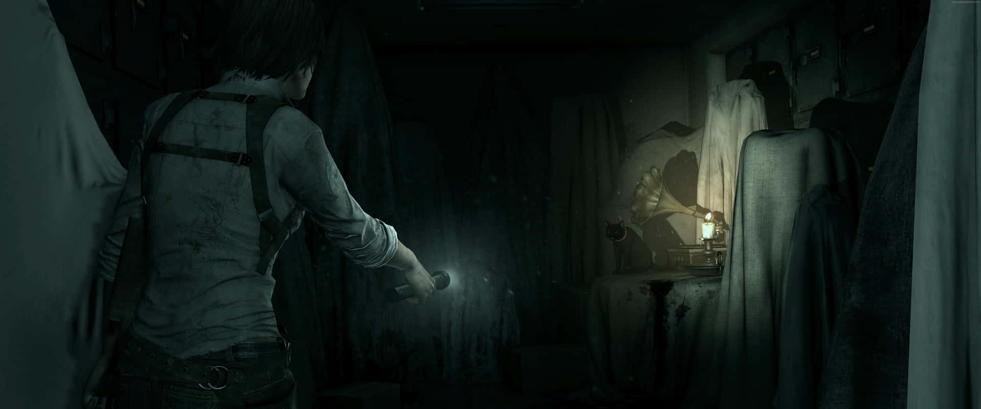 Horrifying 3D Creatures in Scary Game World Wallpaper