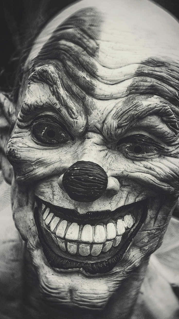 Skræmmende iPhone Creepy Clown tapet Wallpaper