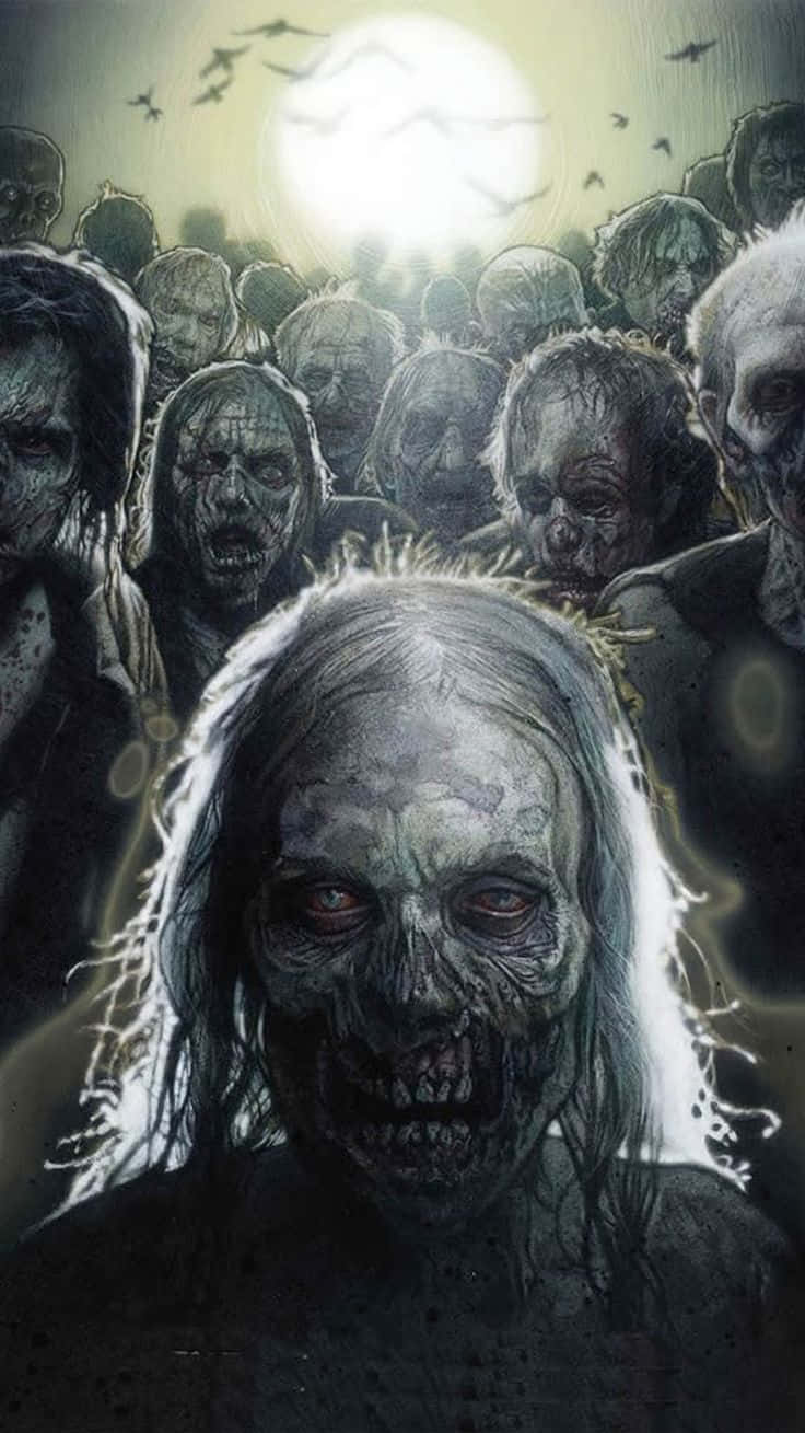 Get the Thrills with this Terrifying Horror Iphone Wallpaper