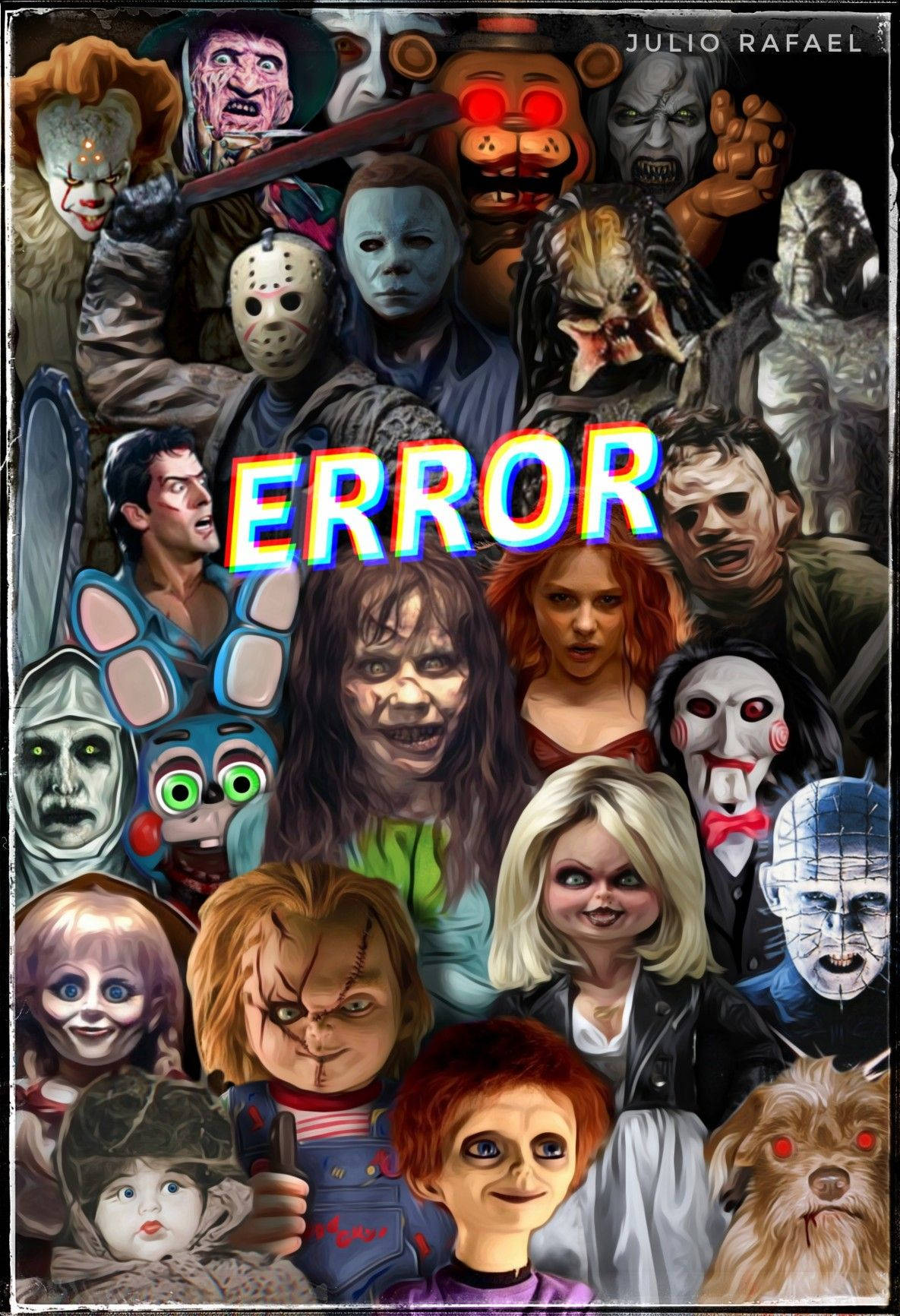 A Poster With The Words Error On It Wallpaper