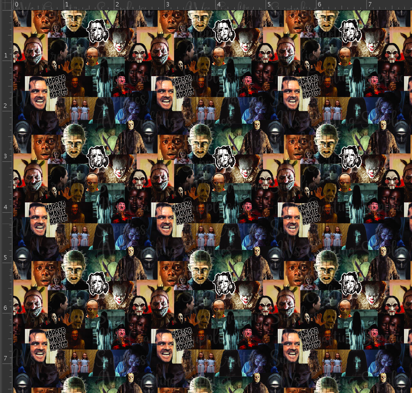 Classic Iconic Horror Characters Come Together Wallpaper