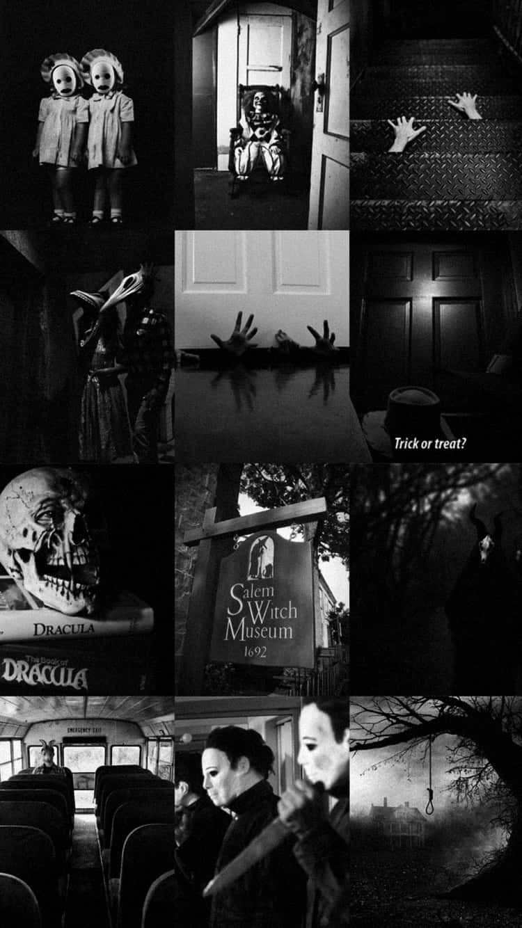 Horror_ Movie_ Collage_ Aesthetic.jpg Wallpaper