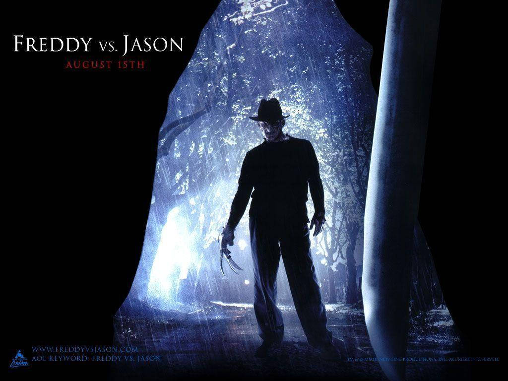 Skræk Film Freddy Vs Jason Vintage Film Plakat Tapet Wallpaper