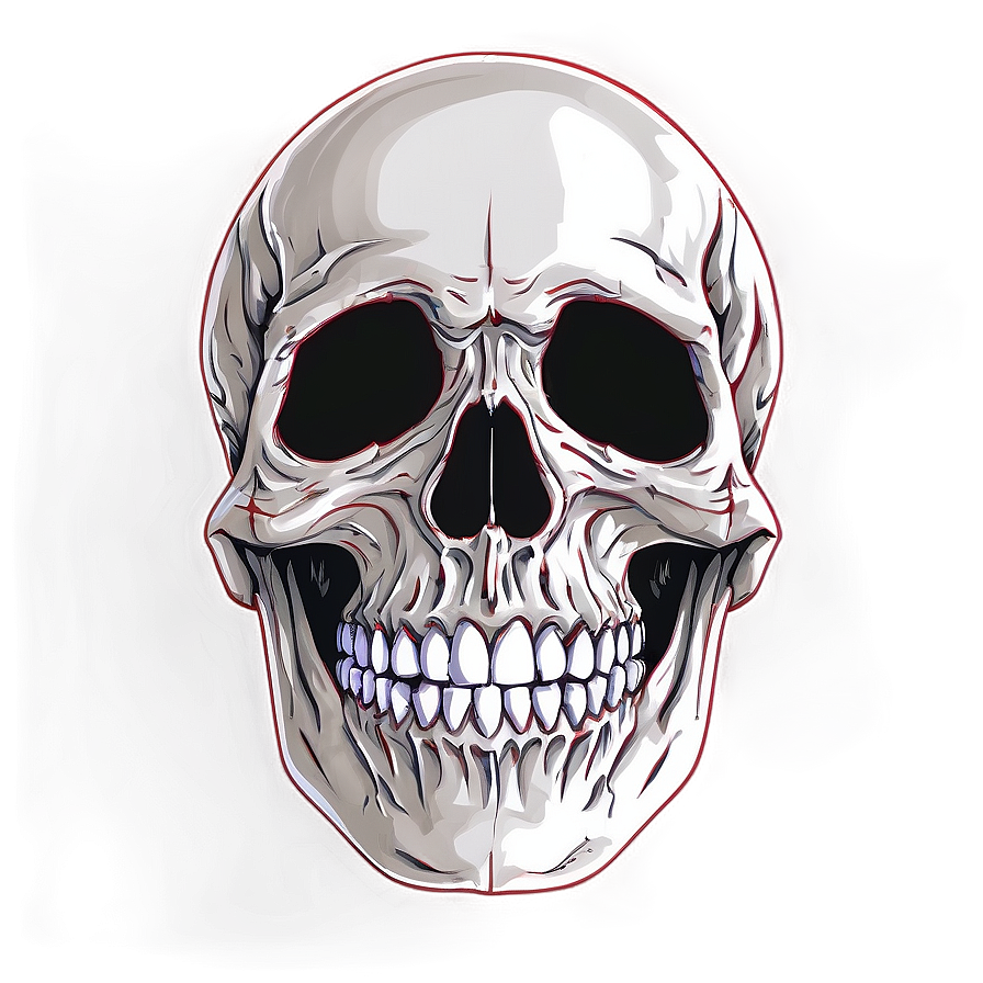 Horror Skull Face Design Png Jeb41 PNG