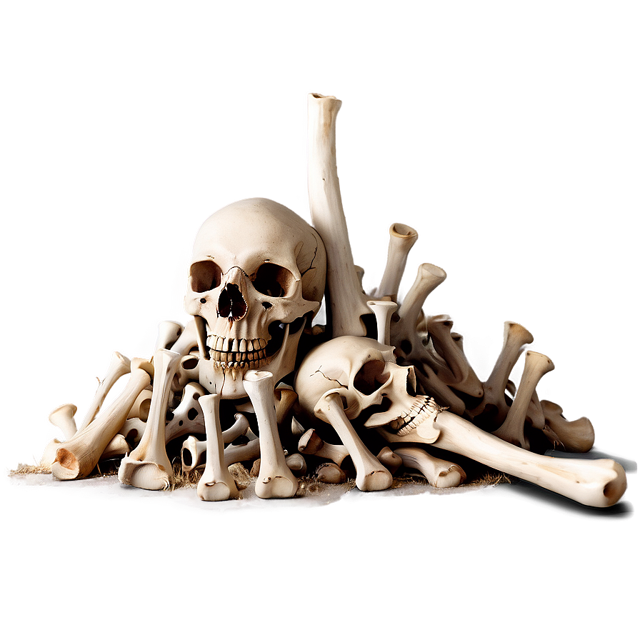 Horror Theme Bone Pile Png Bmr33 PNG