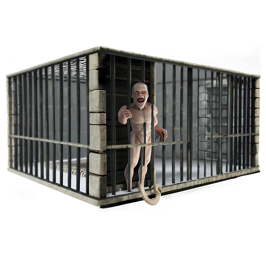 Horror Themed Prison Cell Png 06202024 PNG