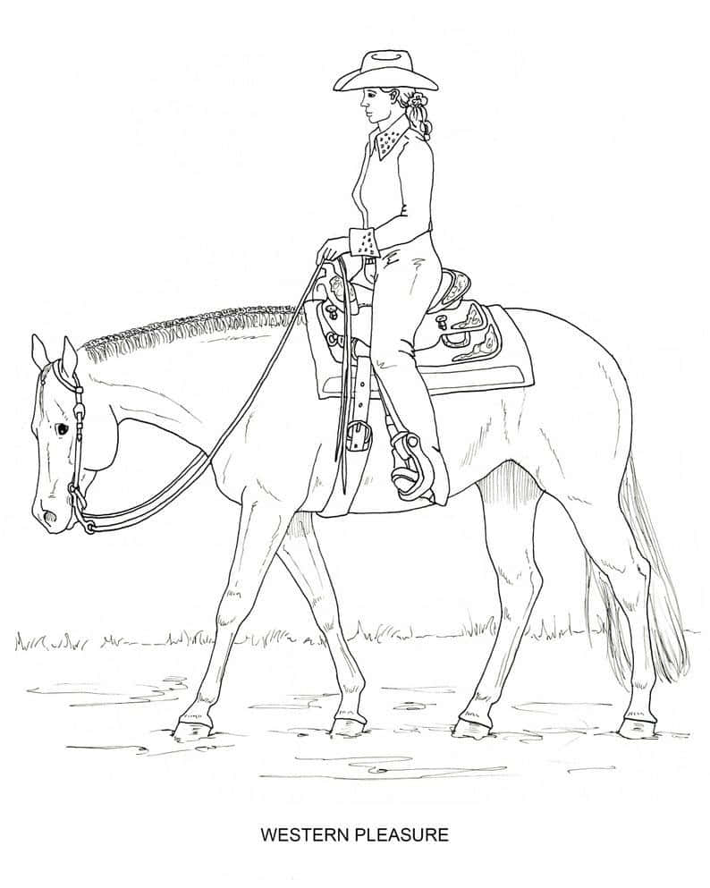 Realistic Cowboy Coloring Pages