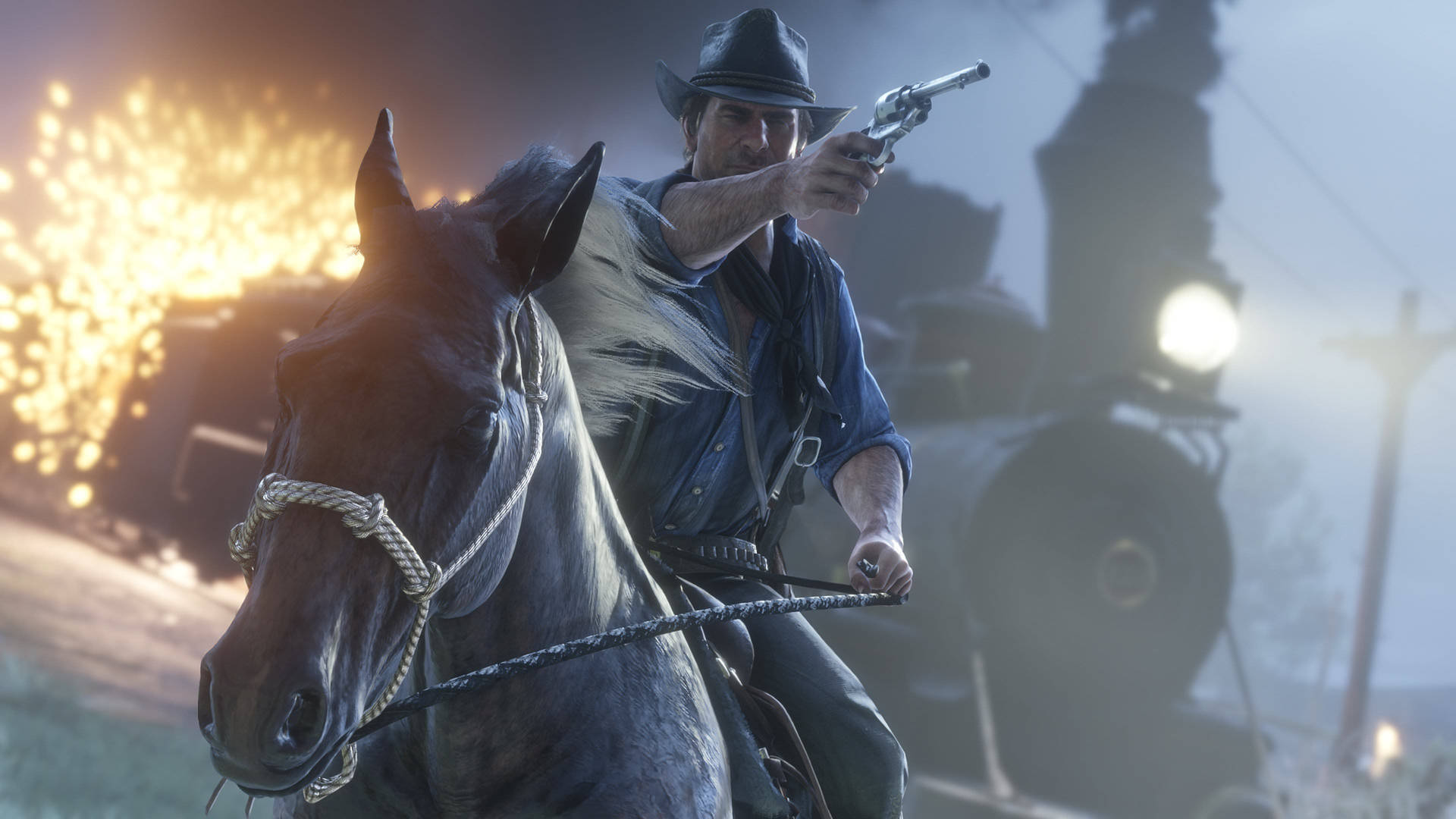 Unbridled adventure awaits you in Red Dead Redemption 2 Wallpaper