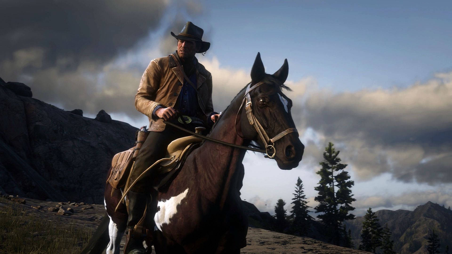 Erkundensie Den Wilden Westen Auf Einem Pferd In Red Dead Redemption 2. Wallpaper