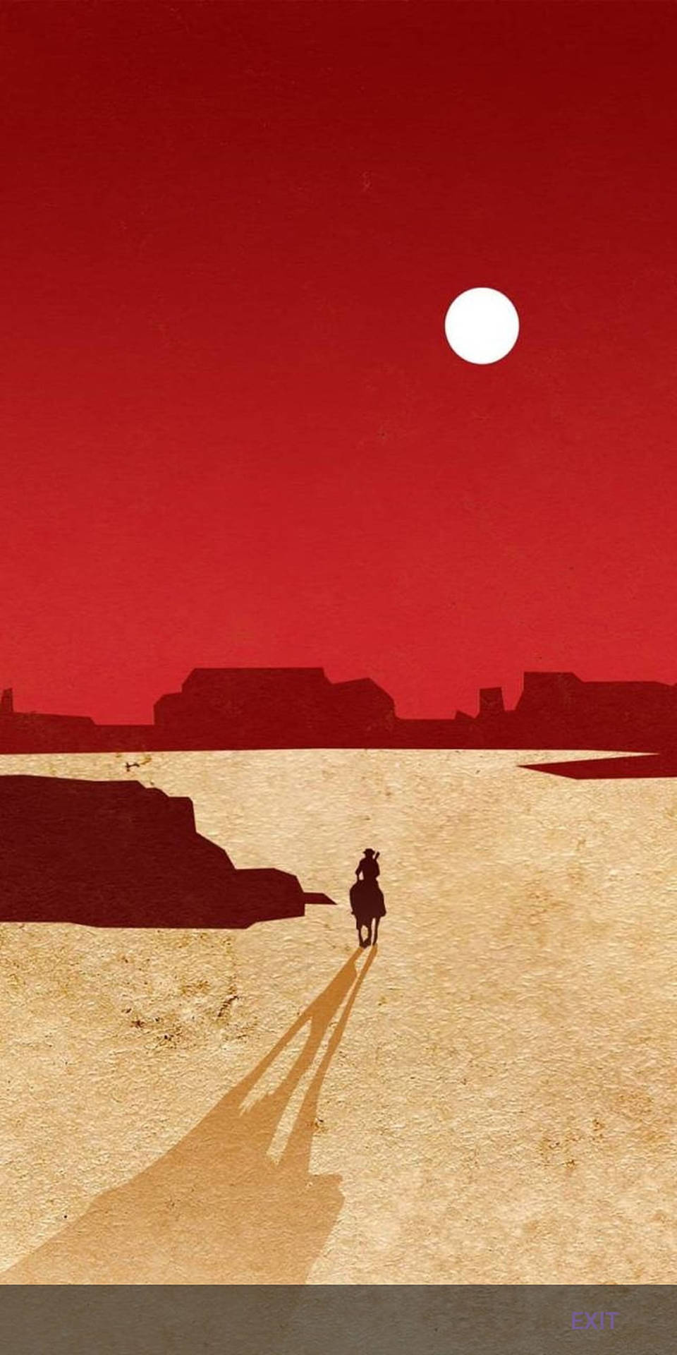 Ridiväg In I Solnedgången På Denna Vackra Häst Från Red Dead Redemption 2 Som Dator- Eller Mobilbakgrundsbild. Wallpaper