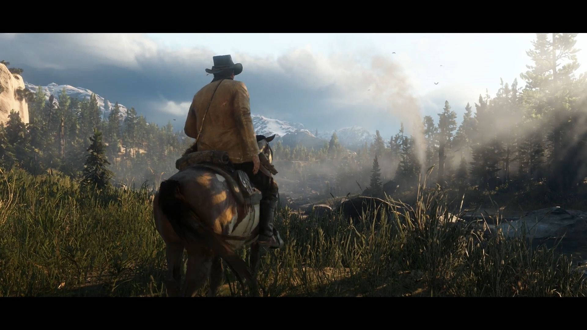 Embrace the Wild West with an Epic Horseback Adventure in Red Dead Redemption 2 Wallpaper