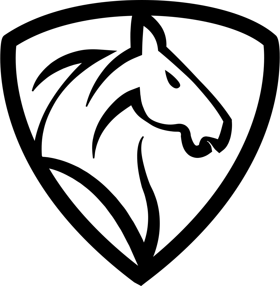 Horse Shield Emblem PNG