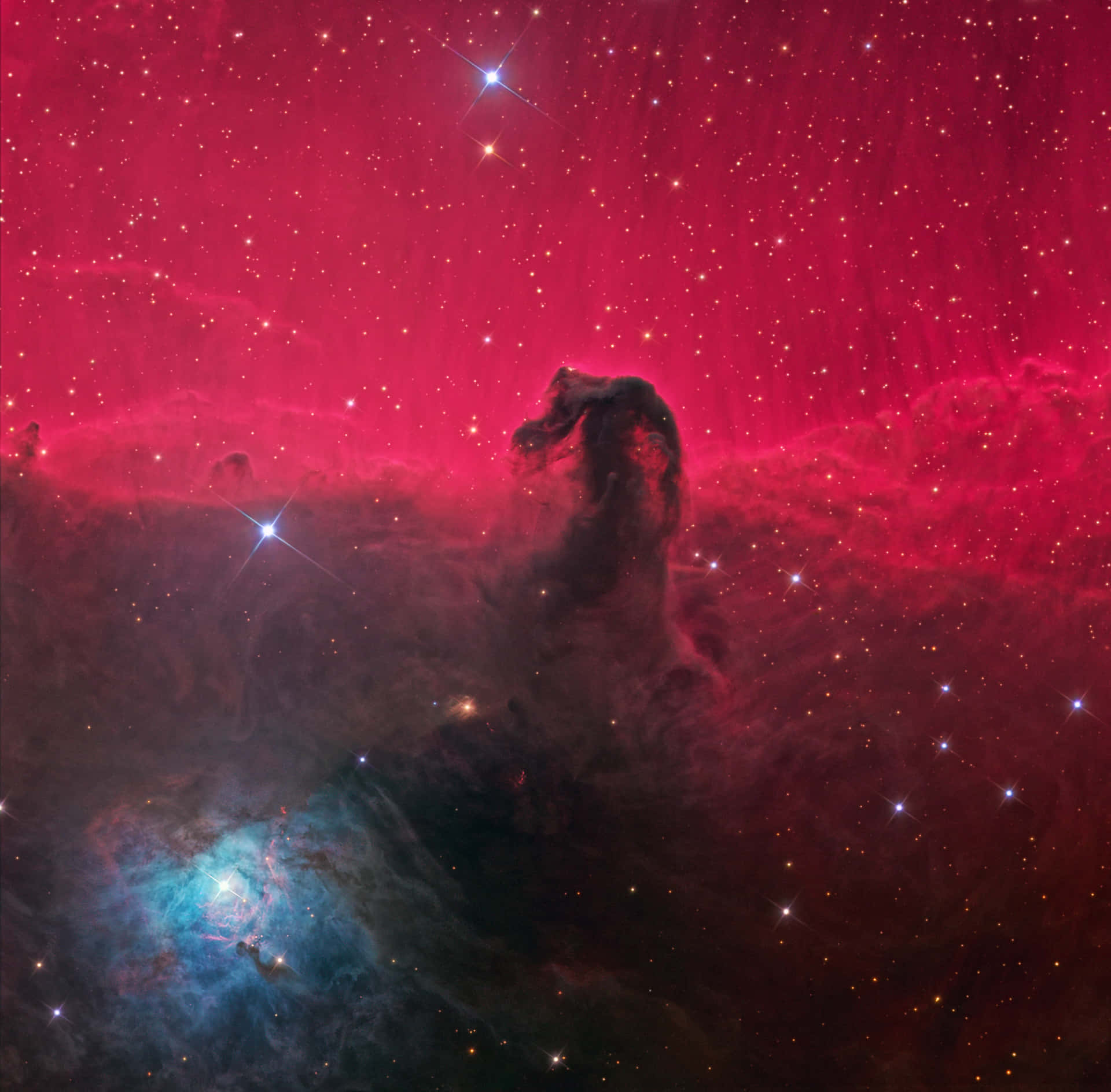 The Majestic Horsehead Nebula in Deep Space Wallpaper