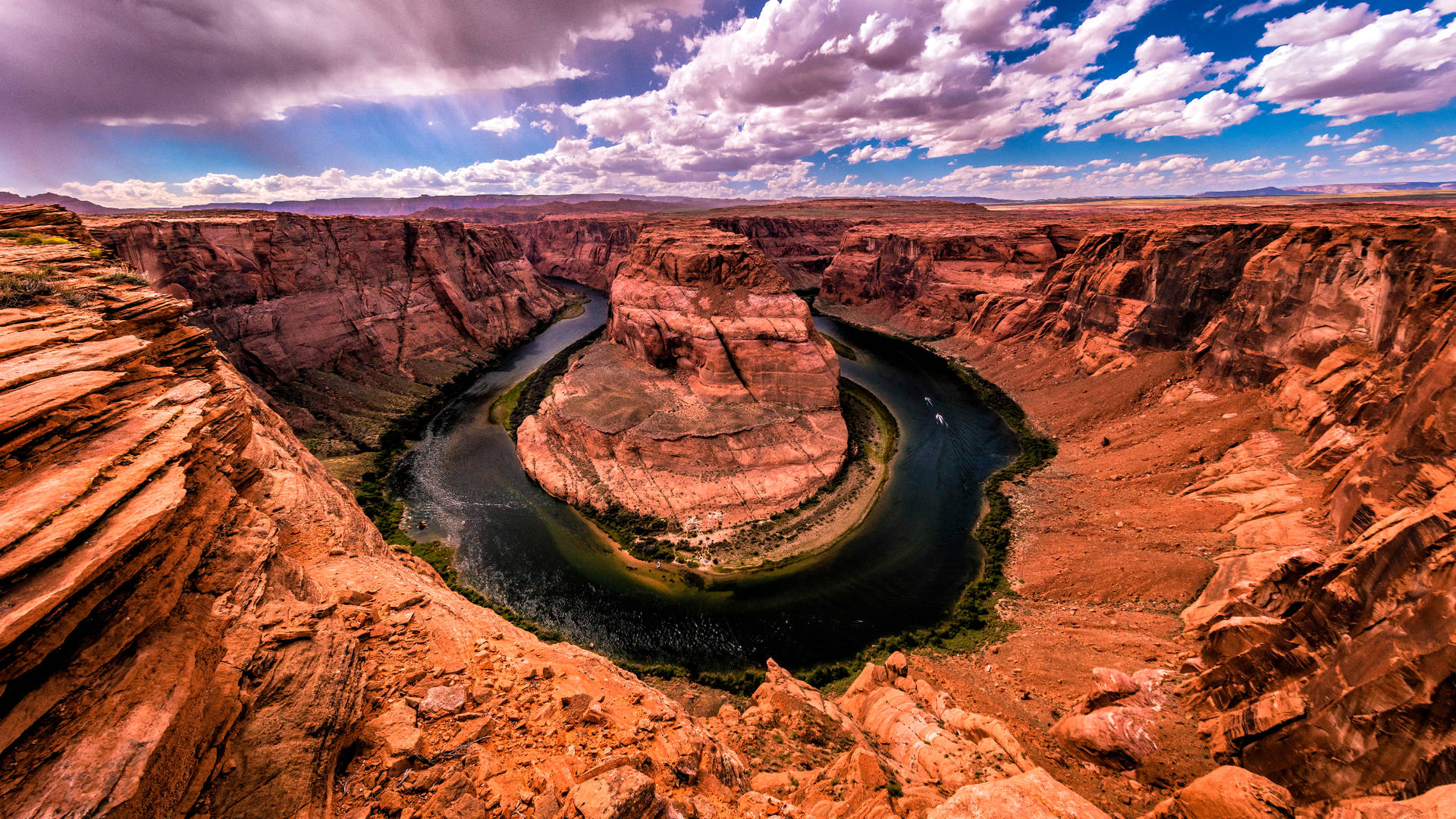 Horseshoe Bend Grand Canyon billede baggrunden. Wallpaper