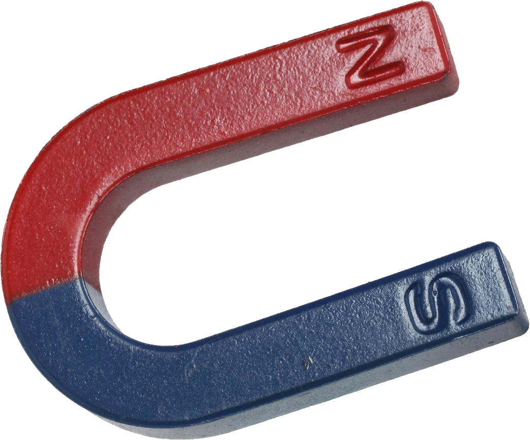 Horseshoe Magnet Red Blue PNG