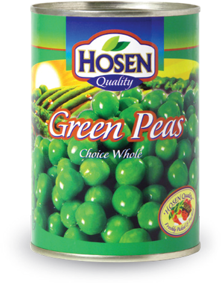 Hosen Green Peas Can PNG