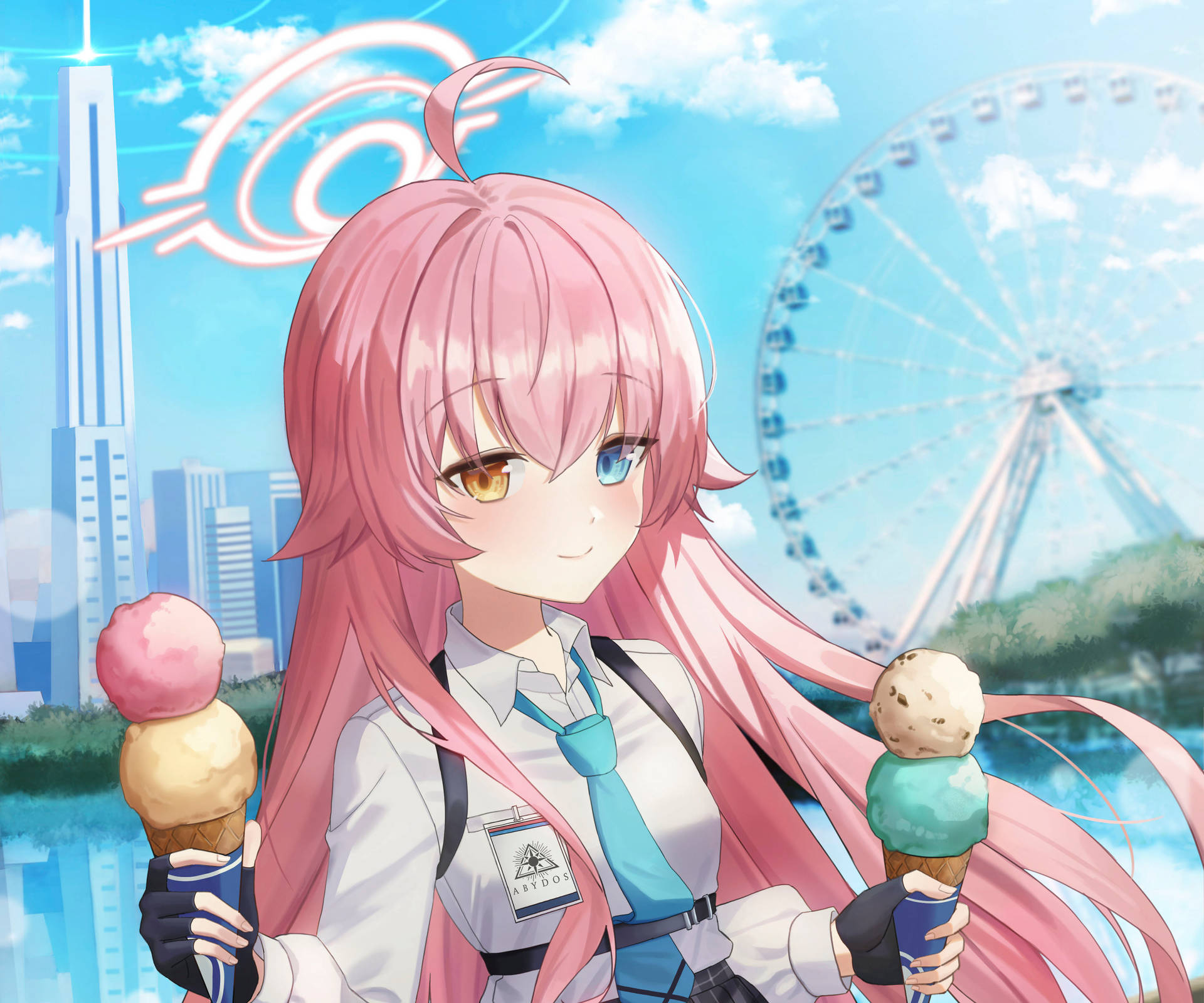 Hoshino With Ice Cream Blue Archive Picture