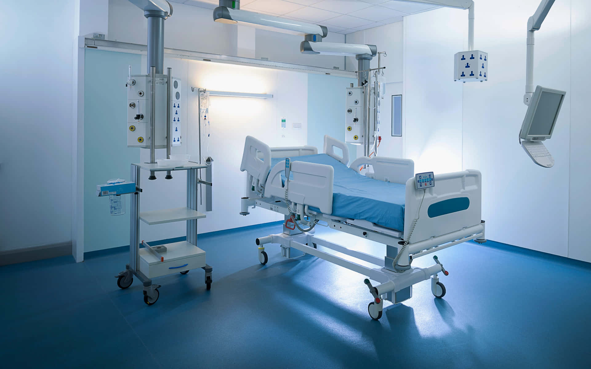 Bildein Krankenhausbett In Einer Medizinischen Einrichtung