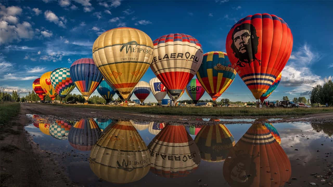 Hot Air Balloons In The Sky