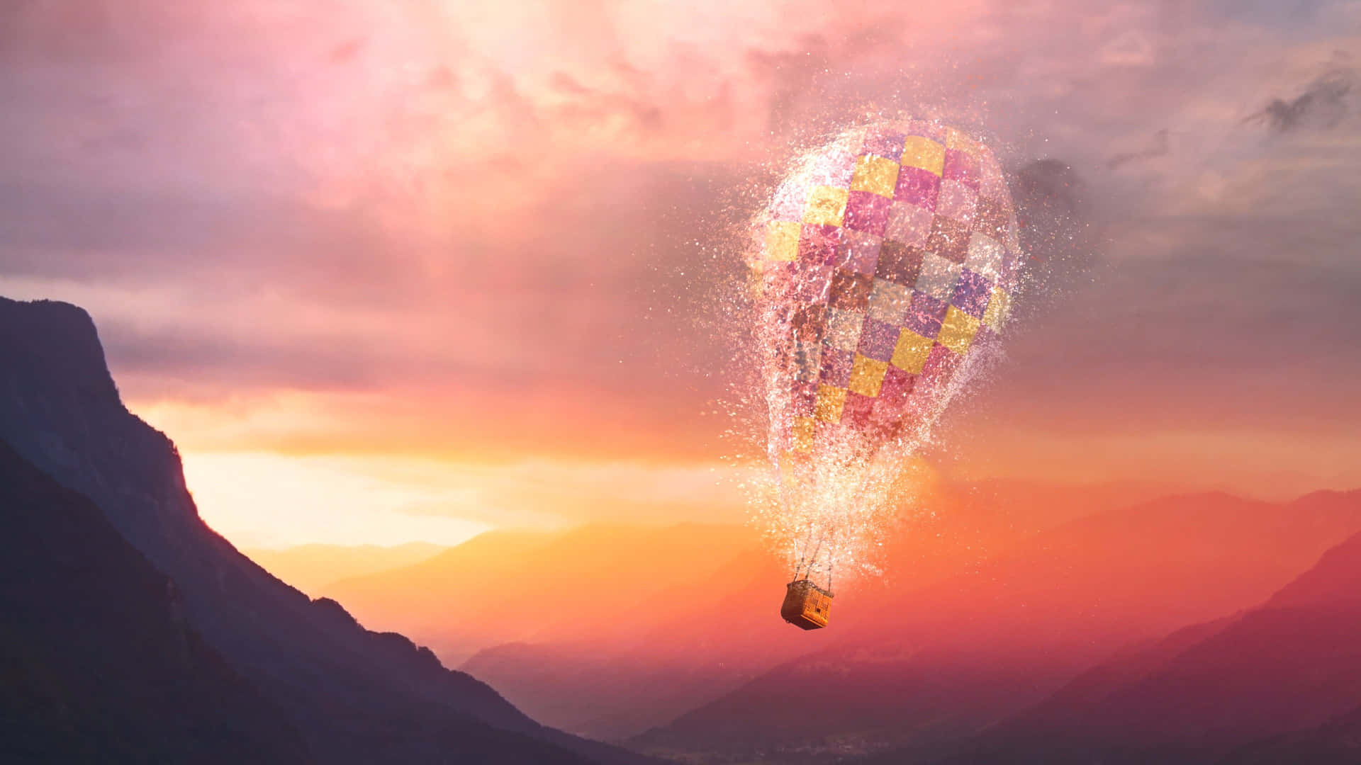 Upplevett Unikt Äventyr I En Luftballong