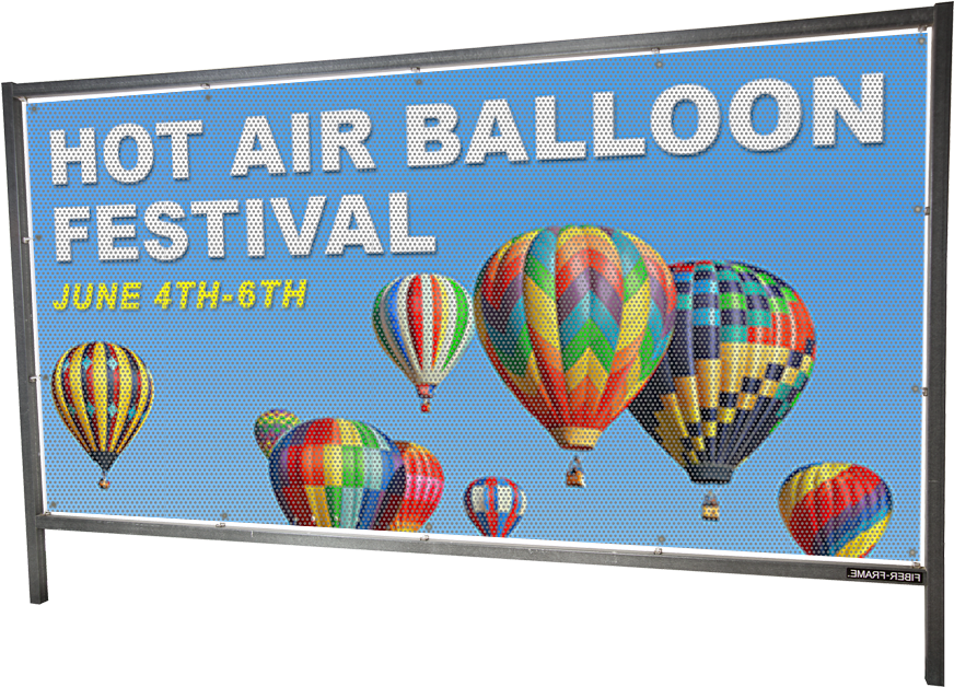 Hot Air Balloon Festival Billboard PNG