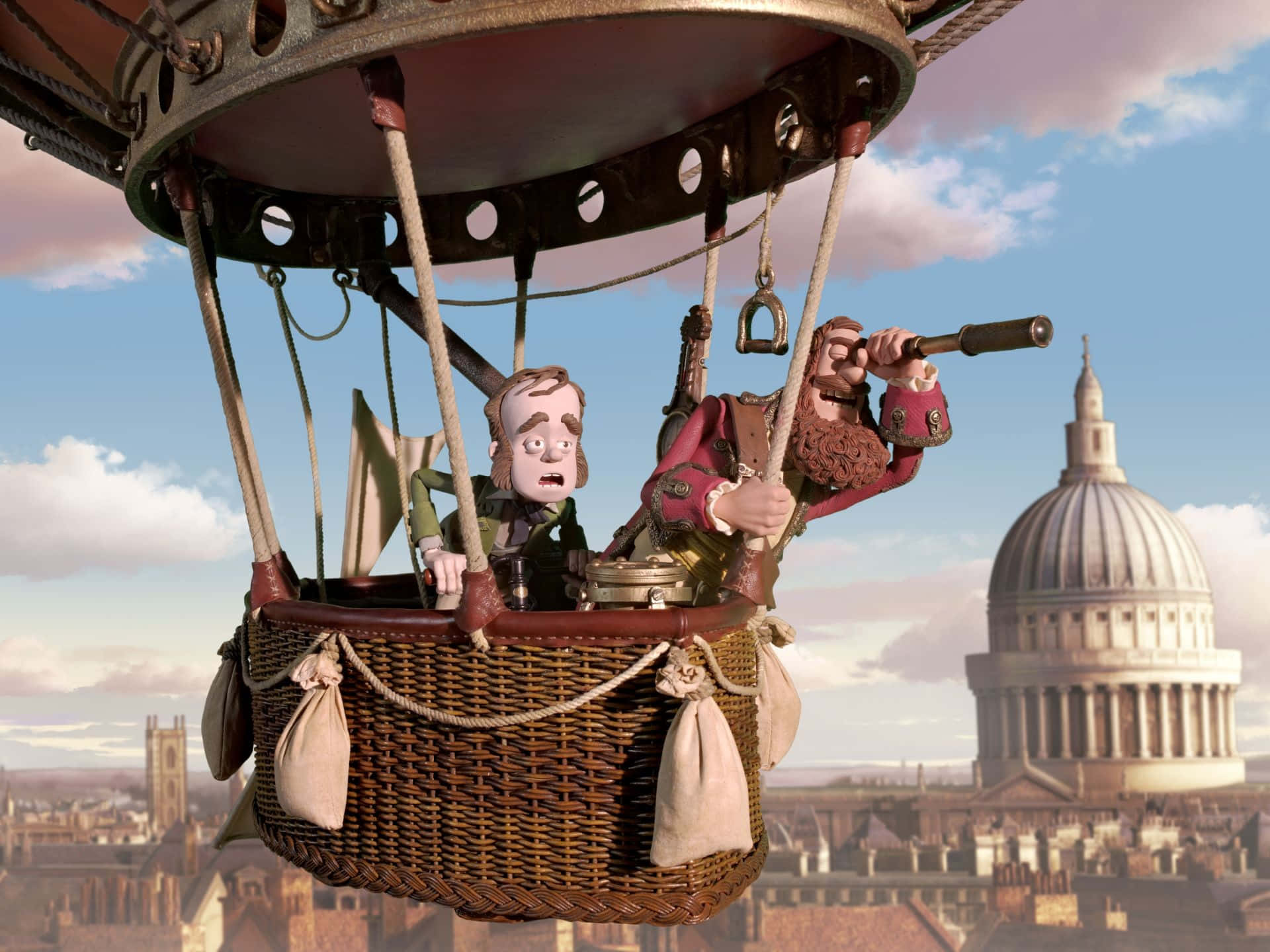 Hot Air Balloon In The Pirates Band Of Misfits Wallpaper