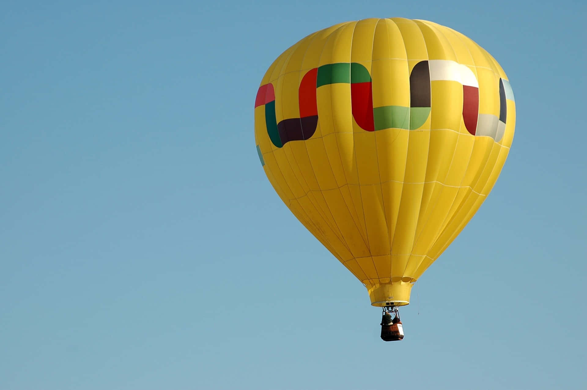 A Yellow Hot Air Balloon