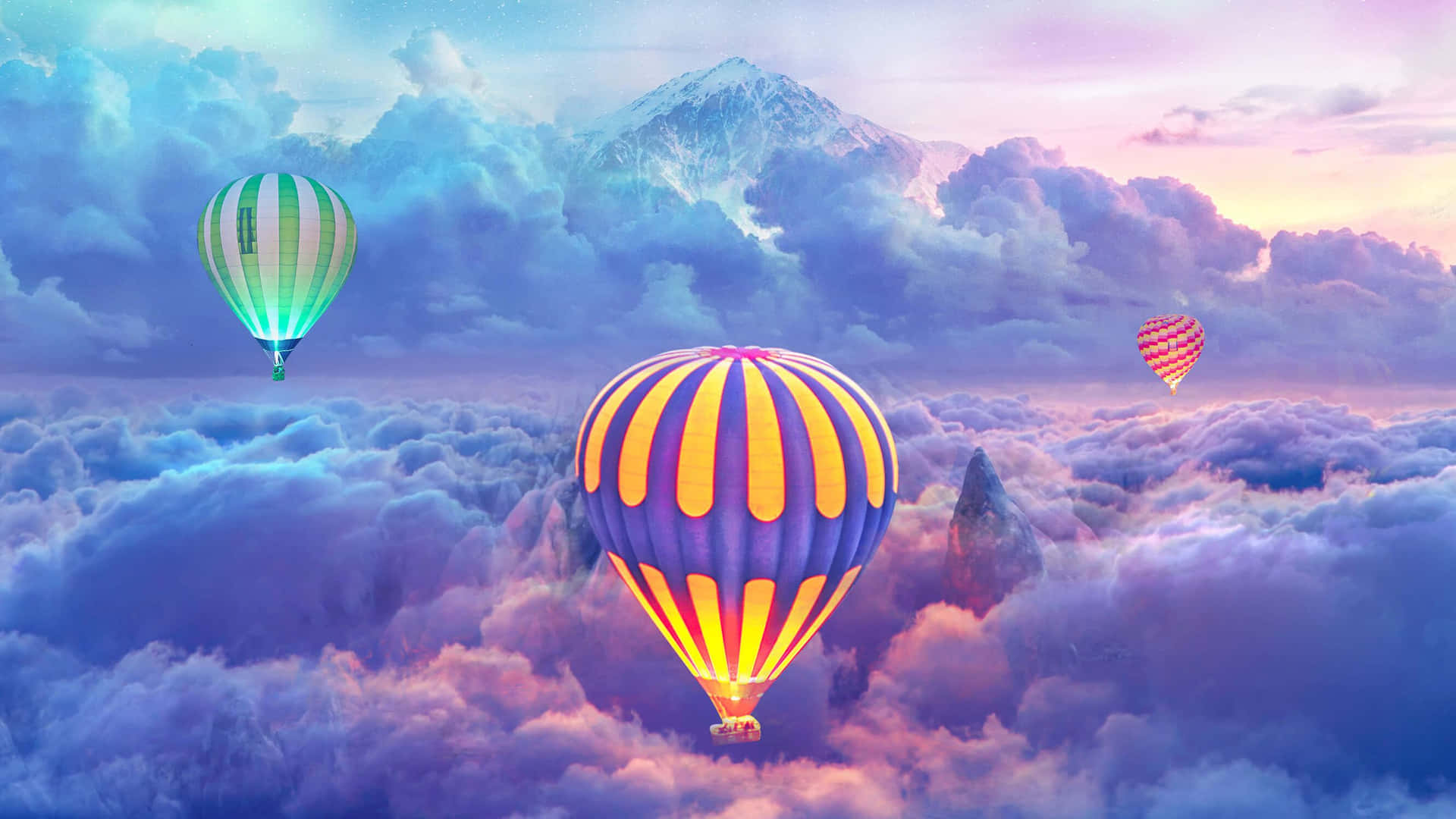 Witness the beauty of nature while soaring high in a hot air balloon