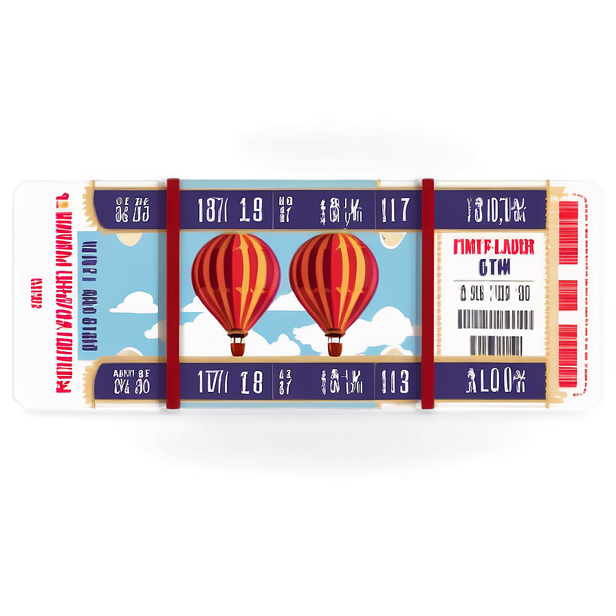Hot Air Balloon Ride Ticket Png Wod PNG