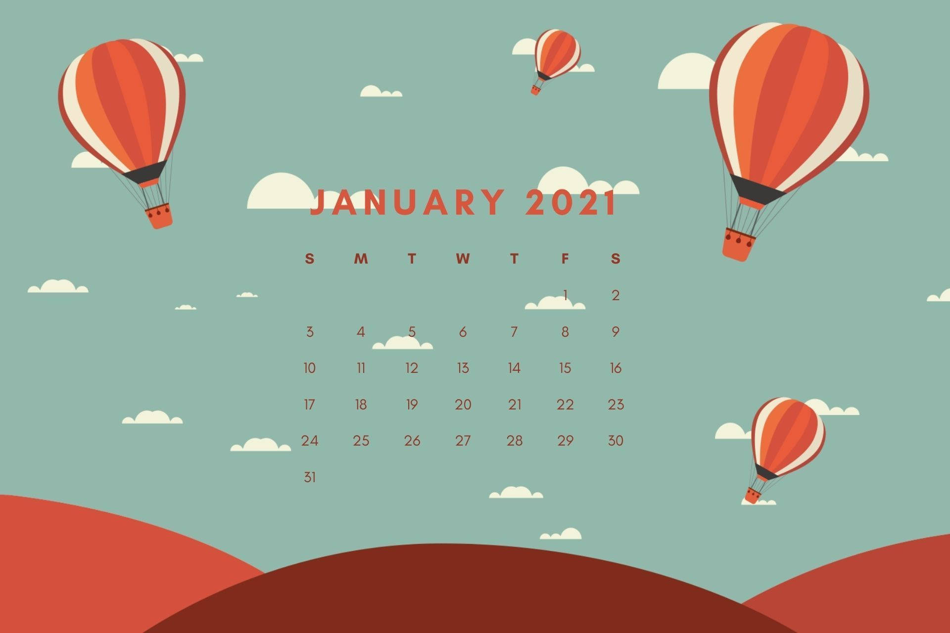 Varmluftsballoner 2021 Desktop Wallpaper