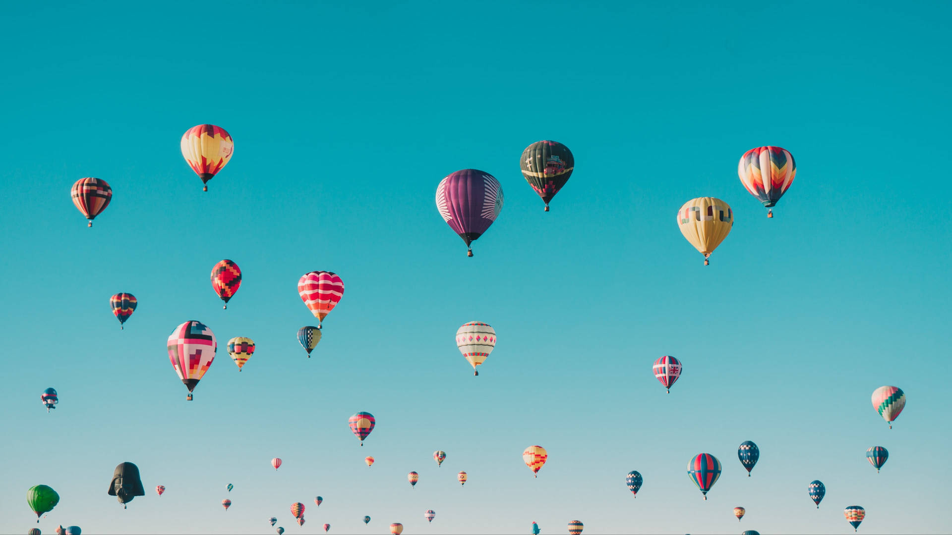 Hot Air Balloons Clear Sky Wallpaper