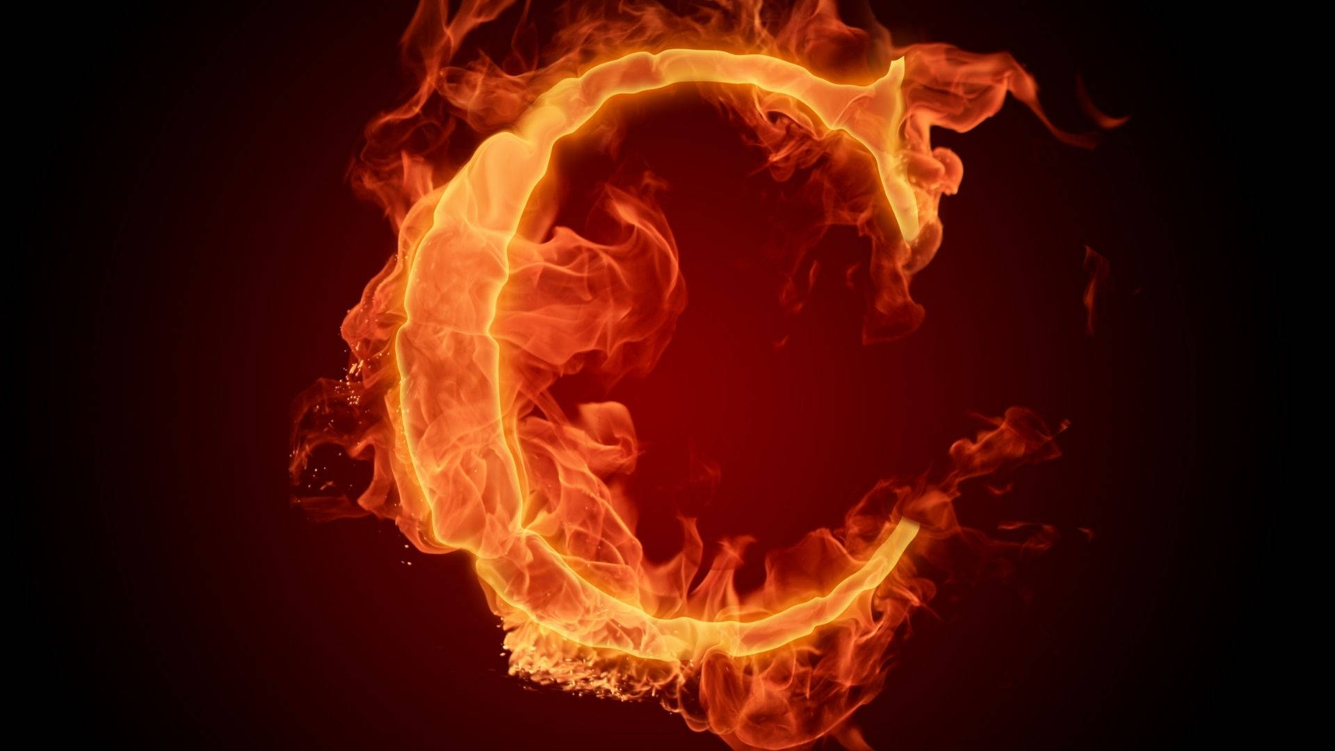 Hot And Flaming C Alphabet Picture