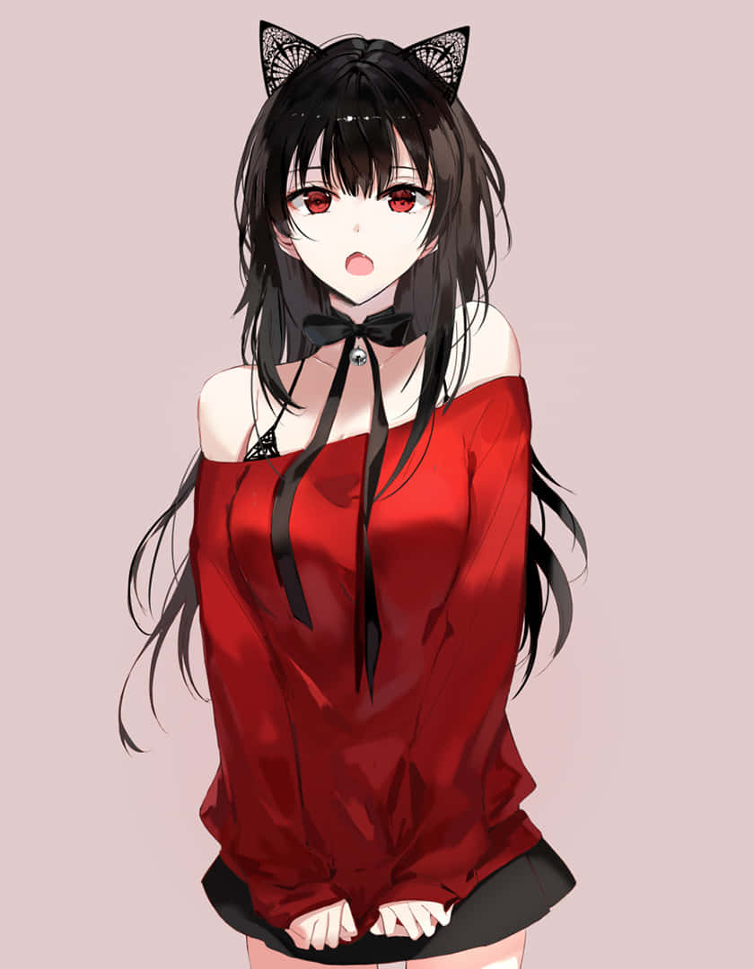 Hot Anime Girl Red Eyes Picture