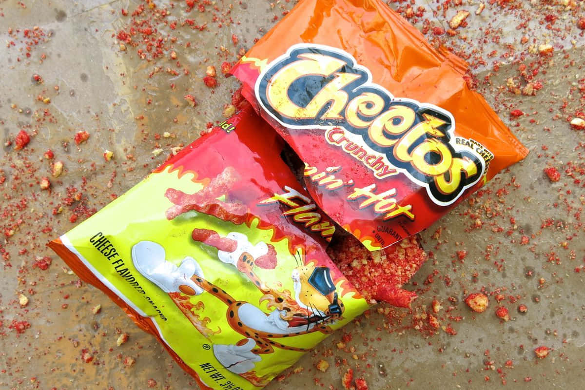 Delicious Hot Cheetos Spices Up Any Snacktime Wallpaper