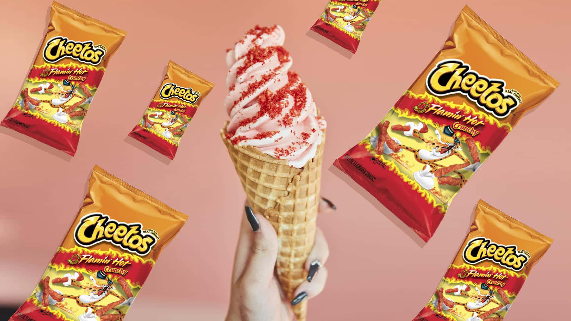 Enjoy the delicious taste of Hot Cheetos! Wallpaper