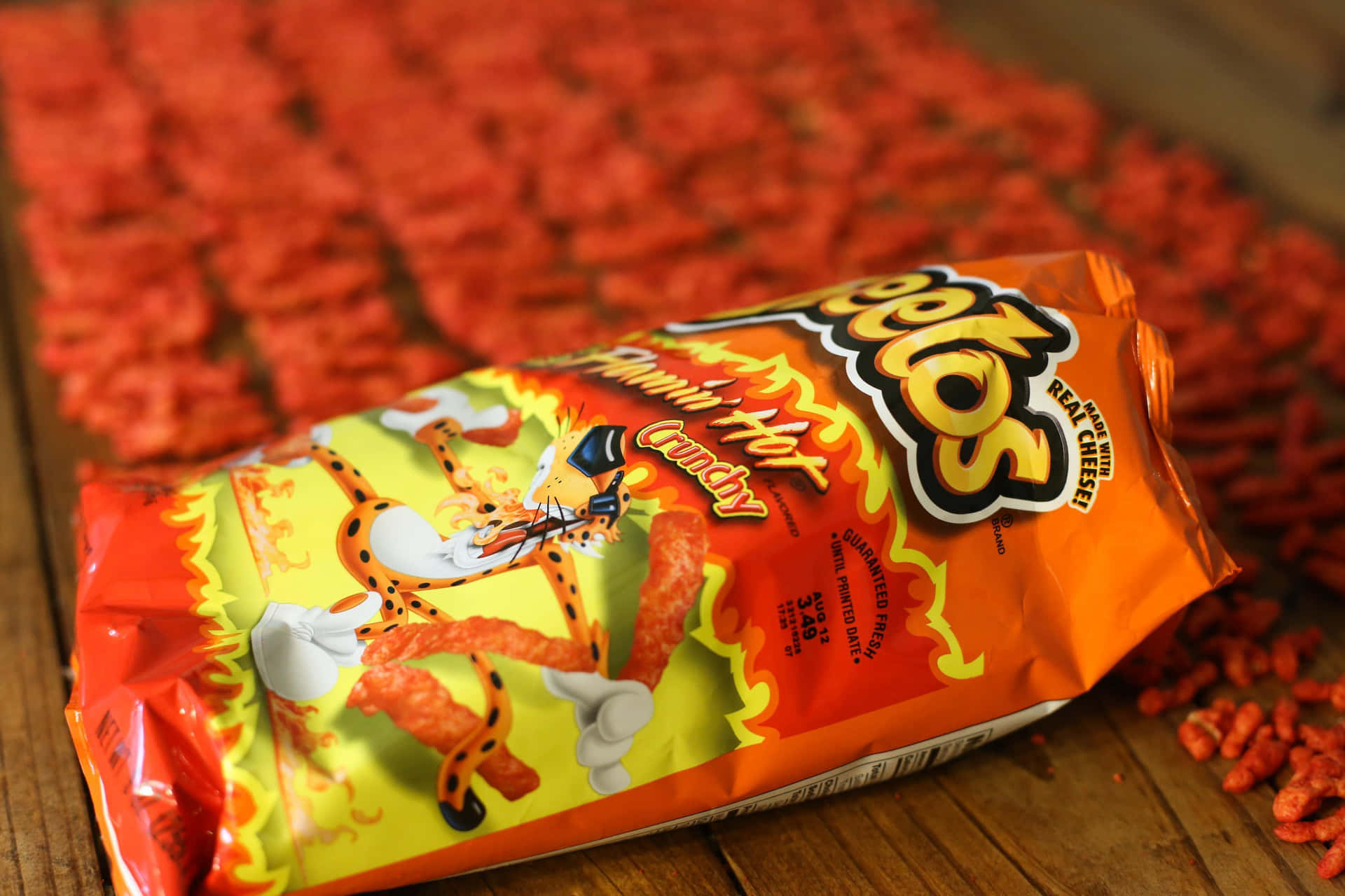 Indulge in the flavor of Hot Cheetos! Wallpaper