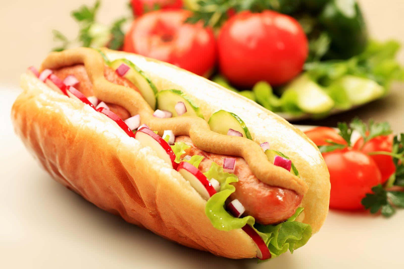 Take a Bite of this Juicy Hot Dog!