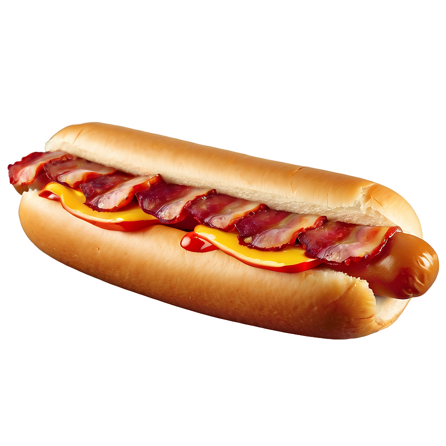 Hot Dog With Bacon Png 10 PNG