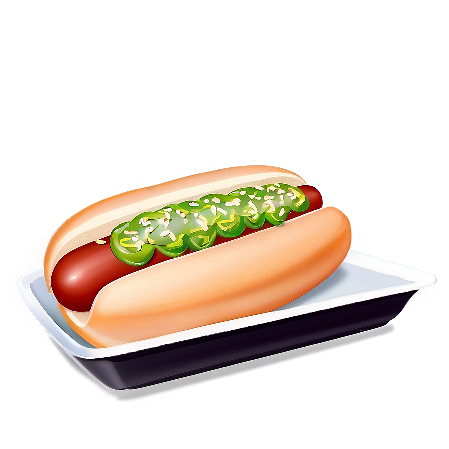 Hot Dog With Relish Png 05232024 PNG