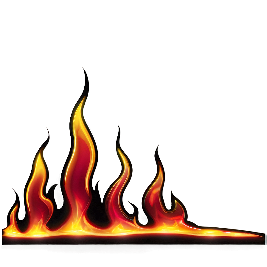 Hot Flame Border Png Rru2 PNG